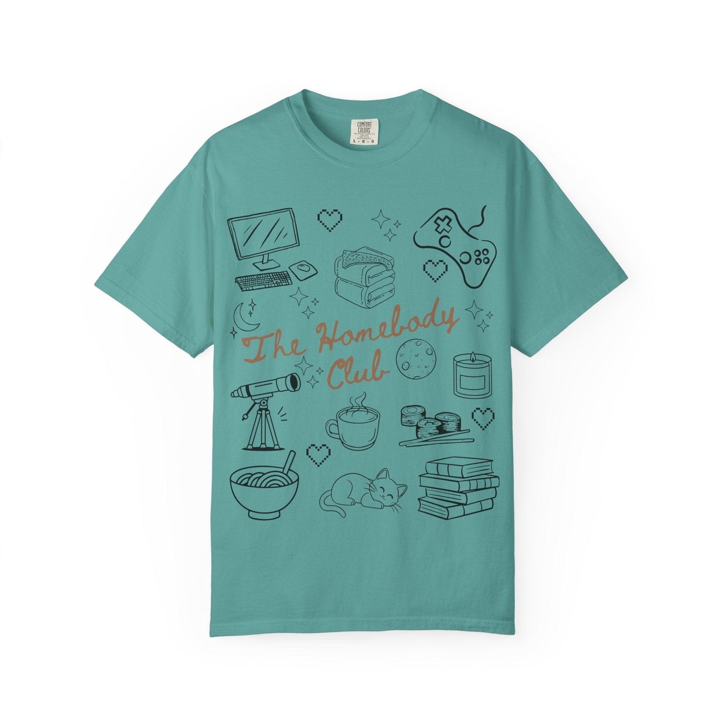 The Homebody Club T-Shirt | Cozy Vintage Style | Gift for Introverts | Home Lovers Tee | Cute Casual Wear | Relaxed Vibes Shirt