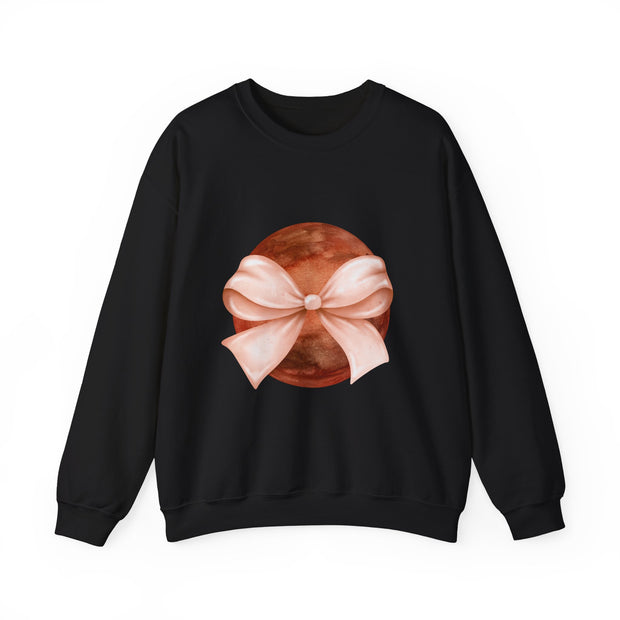 Mars Wrapped In A Bow Unisex Crewneck Sweatshirt