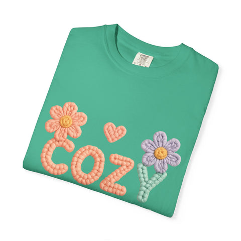 Cozy Vibes T-shirt - Unisex Garment-Dyed