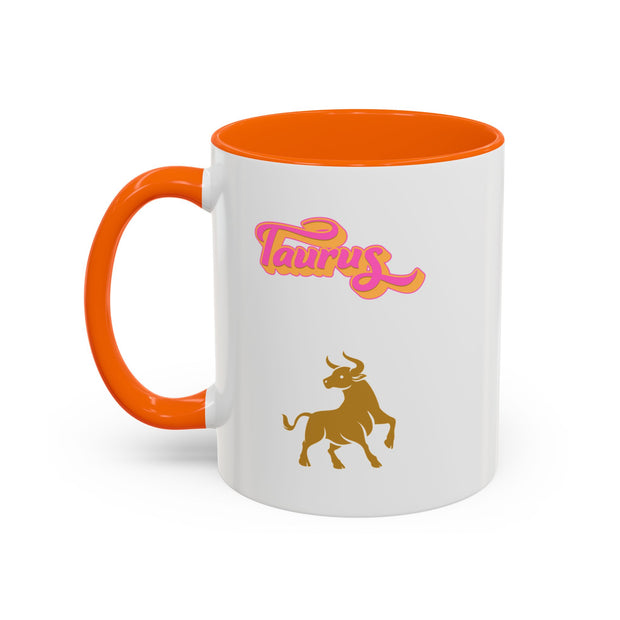 'Taurus' Zodiac Accent Coffee Mug