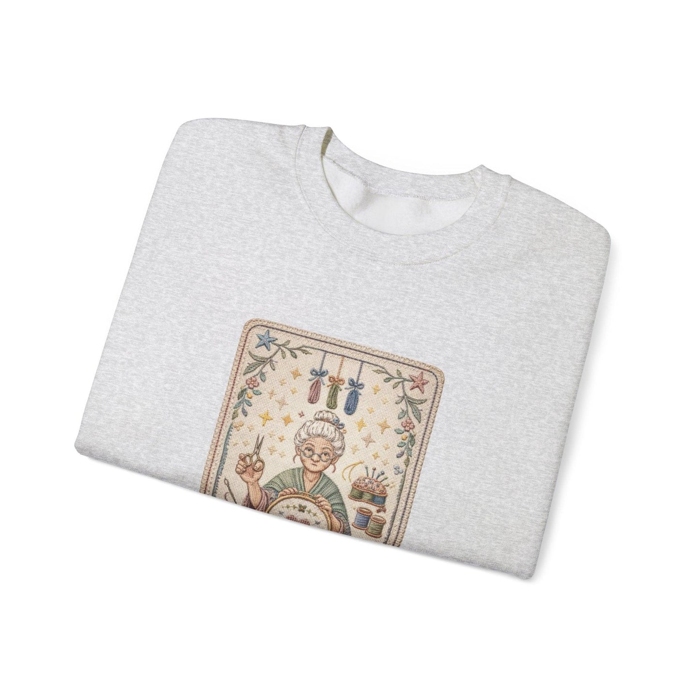 Vintage Embroiderer Illustration Sweatshirt | The Stitcher Crewneck