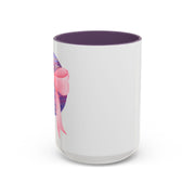 Pink/Purple Planet Wrapped In A Bow Accent Coffee Mug