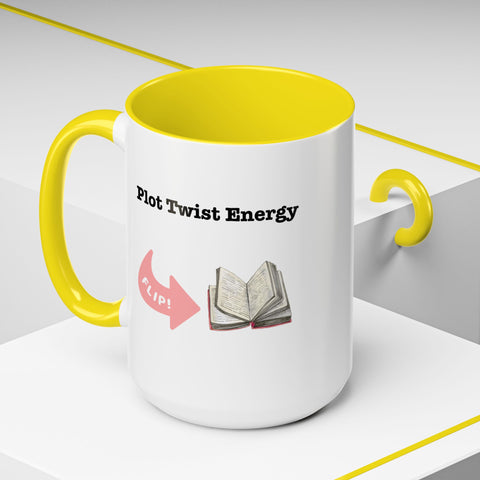 'Plot Twist Energy' Accent Coffee Mug