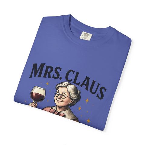 Mrs. Claus Wine Club T-Shirt, Fun Christmas Tee, Holiday Humor Shirt, Unique Gift for Wine Lovers, Mrs Claus Wine Lover Apparel