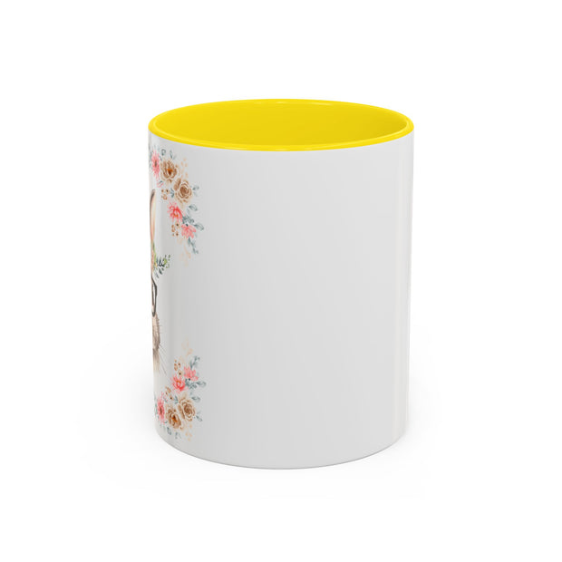 Geeky Goddess Bunny Accent Coffee Mug