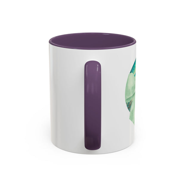 Green Planet Wrapped In A Bow Accent Coffee Mug