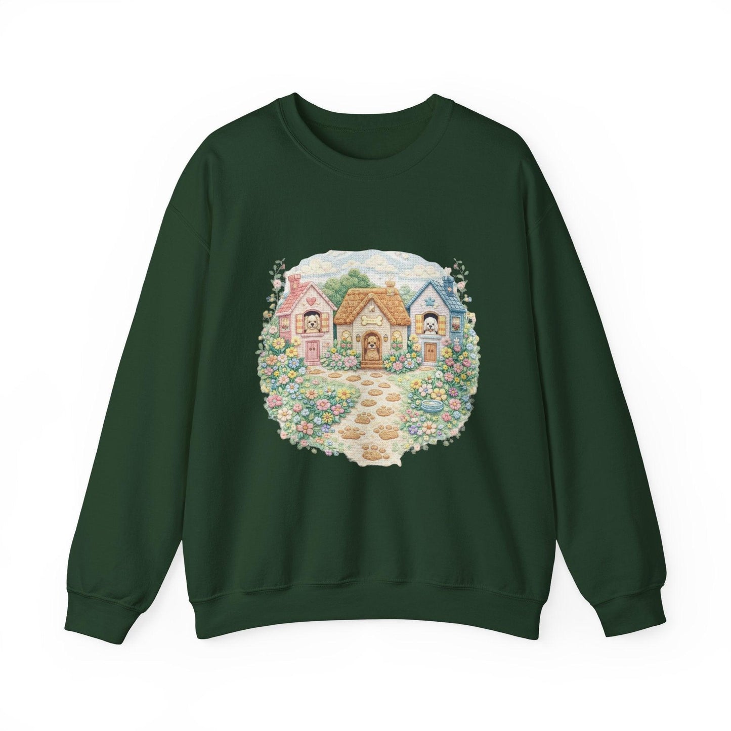 Cottagecore Sweatshirt, Floral Garden Cottage Crewneck, Cozy Vintage Pastel House Shirt