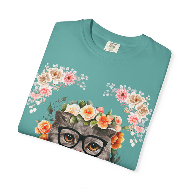 Geeky Goddess Gray Cat Unisex T-Shirt
