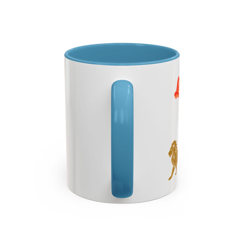 'Leo' Zodiac Accent Coffee Mug