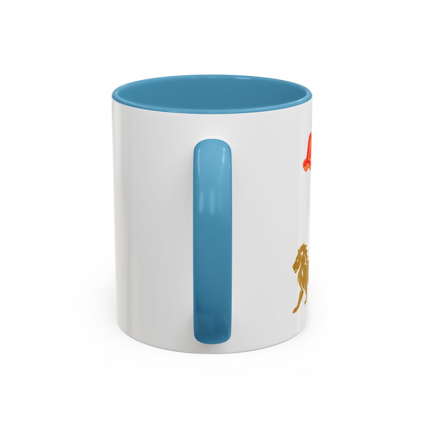'Leo' Zodiac Accent Coffee Mug