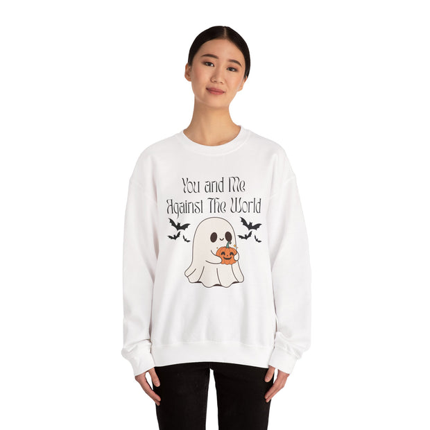 'You and Me Against The World' Unisex Crewneck Sweatshirt