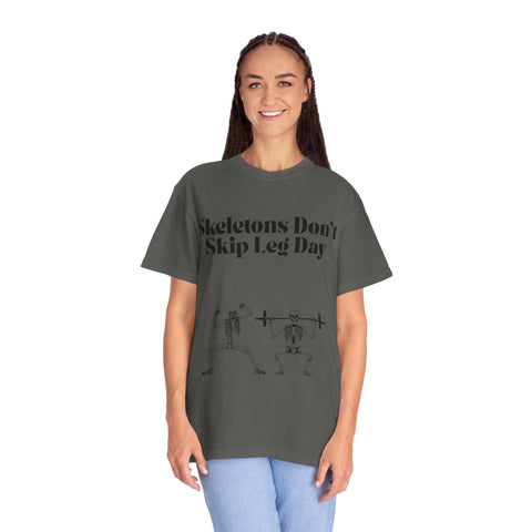 'Skeletons Don't Skip Leg Day' Unisex T-Shirt
