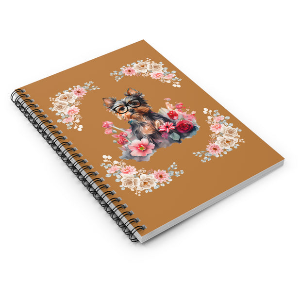 Geeky Goddess Yorkie Spiral Notebook