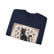 Cat and Book Lover's Crewneck Sweatshirt