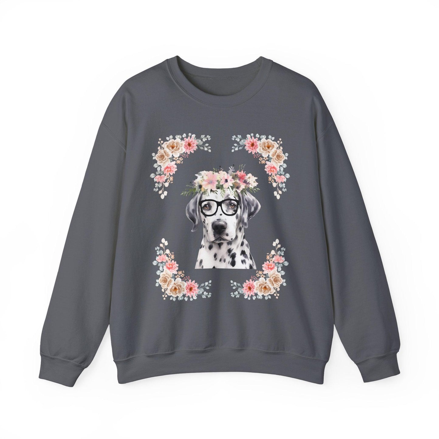 Geeky Goddess Dalmatian Unisex Crewneck Sweatshirt