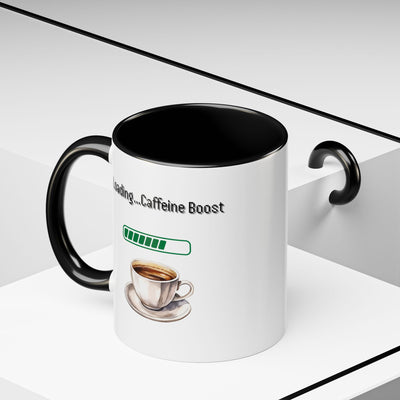 'Loading...Caffeine Boost' Accent Coffee Mug