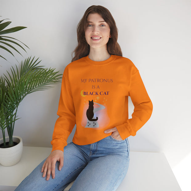 'My Patronus Is A Black Cat' Unisex Crewneck Sweatshirt