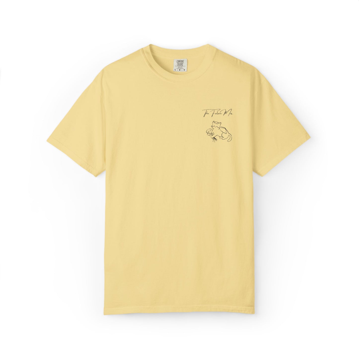 The Future Mrs Shirt, Cat Bride Embroidered Tee, Minimalist Bridal Shower Shirt, Coquette Wedding Tee, Future Wife Shirt