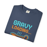 Gravy Loading Unisex Tee, Funny Foodie T-Shirt for Thanksgiving, Casual Wear, Gamer Gift, Comfort Fit