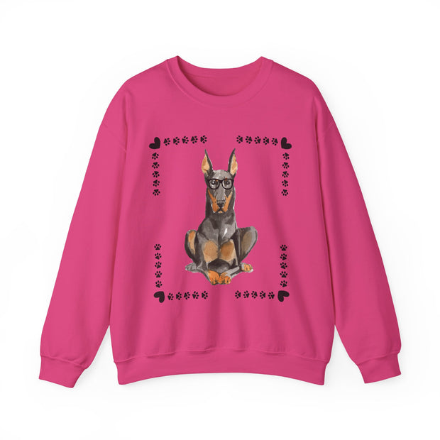 Geeky Good Doberman Unisex Crewneck Sweatshirt