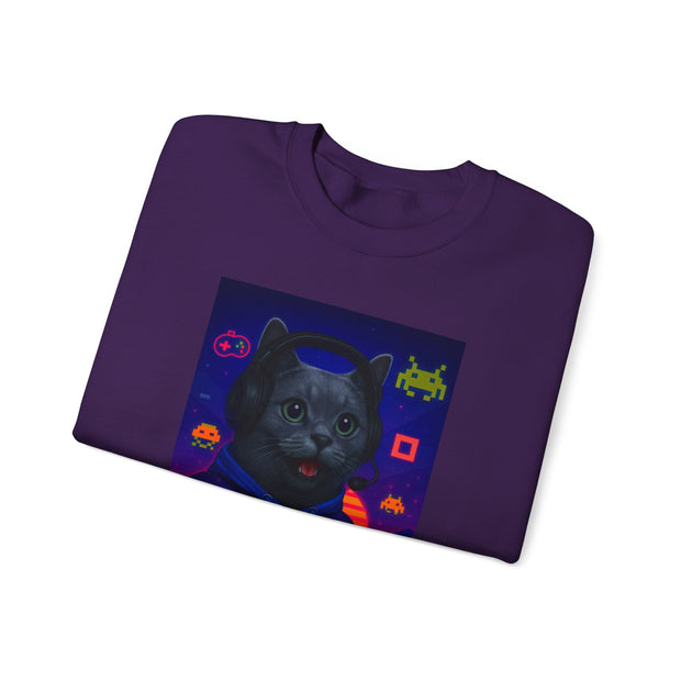Gamer Cat Crewneck Sweatshirt - Cozy Unisex Gaming Apparel, Cool Cat Sweatshirt, Perfect Gift for Cat Lovers, Unisex Sweatshirt, Retro [...]