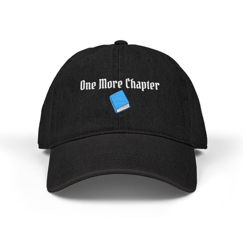 'One More Chapter' Denim Embroidered Cap