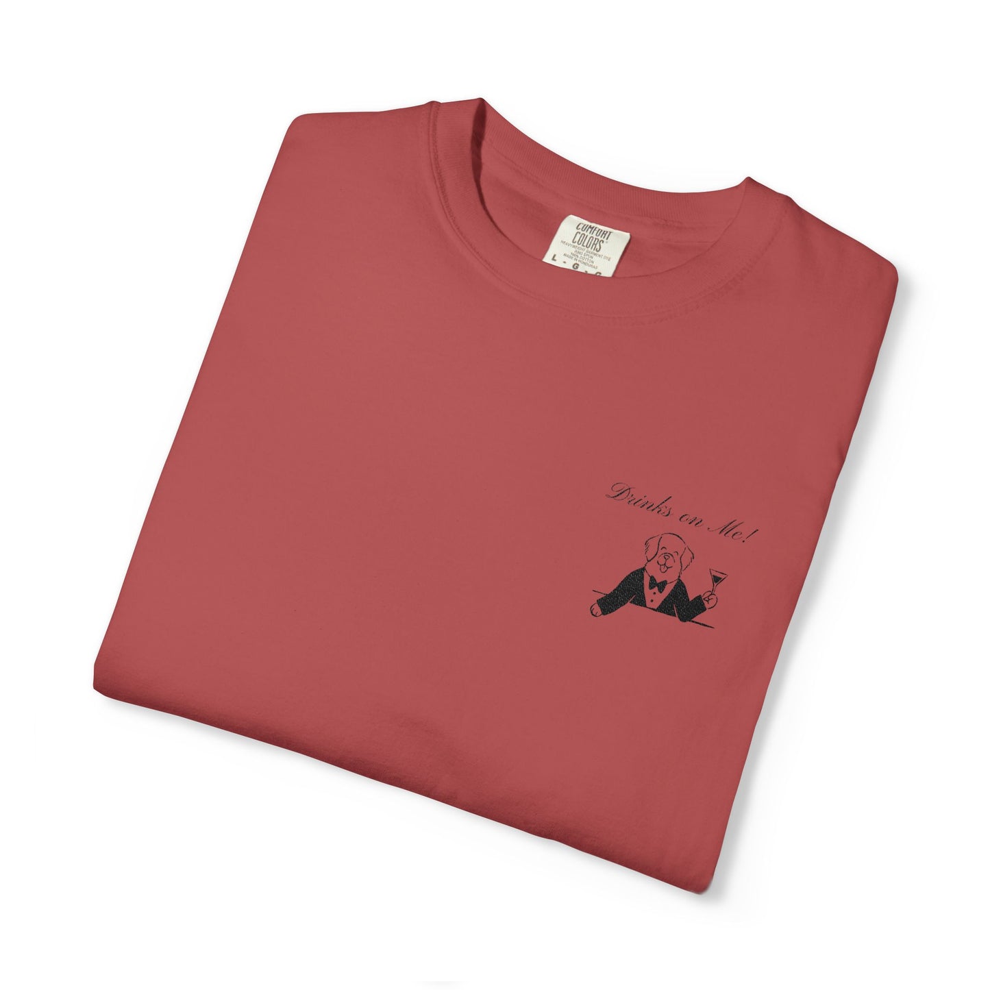 Drinks On Me Wedding Shirt, Funny Dog Bride Tee, Cocktail Hour Bridal Shirt, Cute Puppy Wedding Tee, Bachelorette Shirt