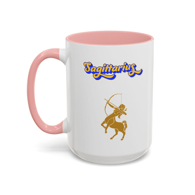 'Sagittarius' Zodiac Accent Coffee Mug
