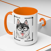 Geeky Good Siberian Husky Accent Coffee Mug