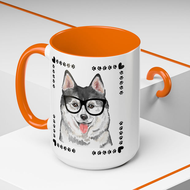 Geeky Good Siberian Husky Accent Coffee Mug