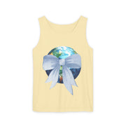 Earth Wrapped In Bow Unisex Tank Top
