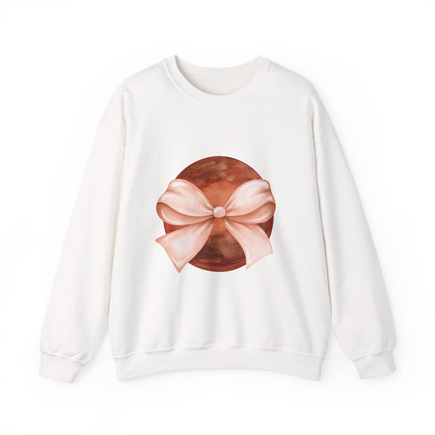 Mars Wrapped In A Bow Unisex Crewneck Sweatshirt