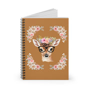 Geeky Goddess Deer Spiral Notebook