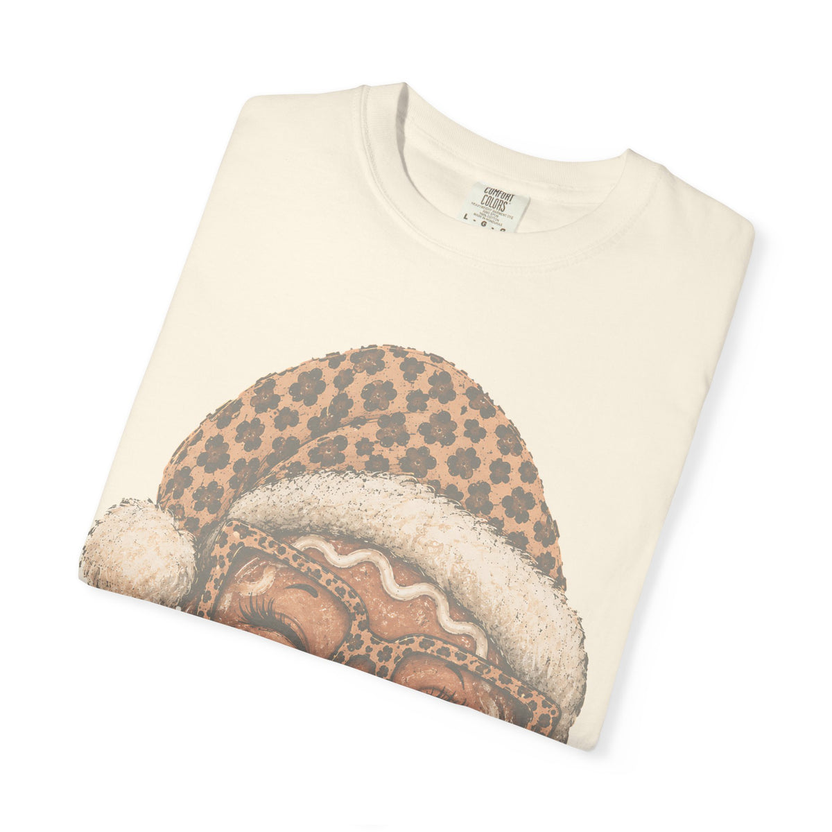 Gingerbread Christmas Shirt, Leopard Gingerbread Tee, Cute Christmas T-Shirt, Retro Holiday Shirt, Gingerbread Lover Gift for Her