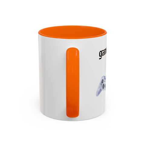 'Game On, Coffee First' Accent Coffee Mug