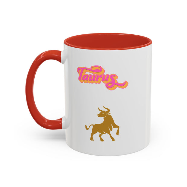'Taurus' Zodiac Accent Coffee Mug