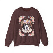 Geeky Goddess Saint Bernard Unisex Crewneck Sweatshirt