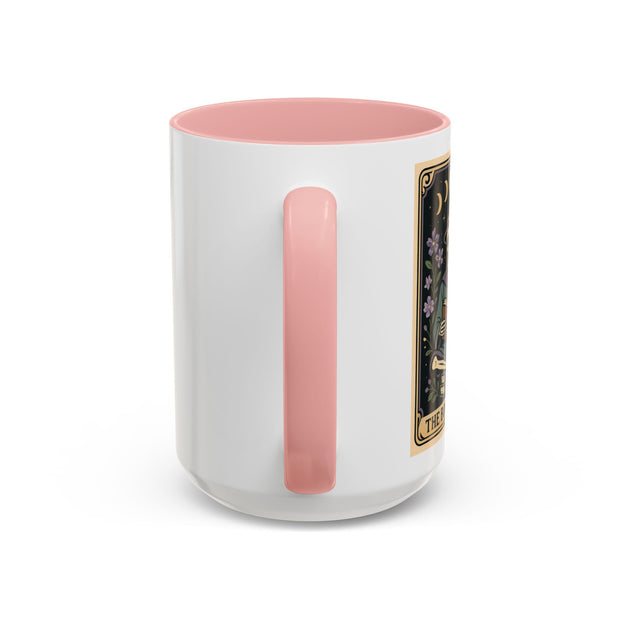 'The Bookworm' Tarot Card Accent Coffee Mug