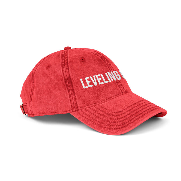 'Leveling Up In IRL' Vintage Embroidered Cap
