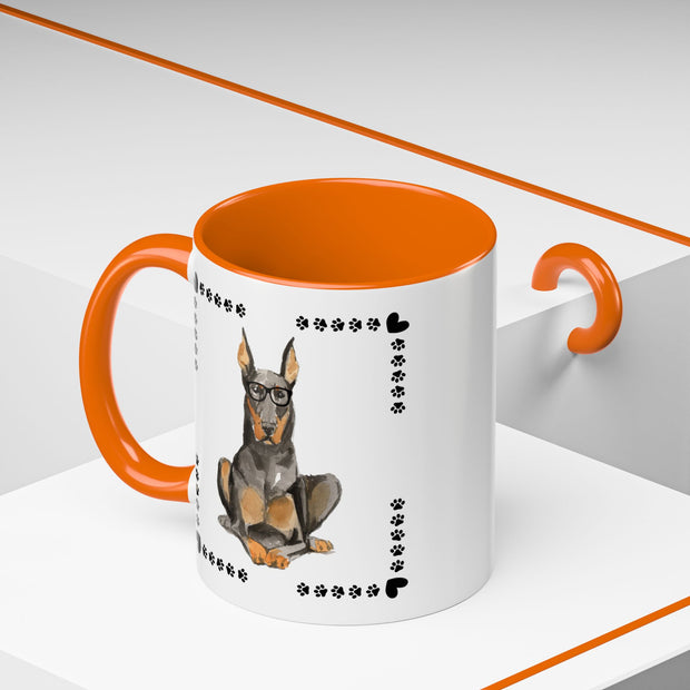 Geeky Good Doberman Accent Coffee Mug