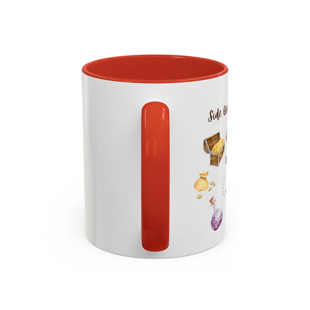 'Side Quest Queen' Accent Coffee Mug