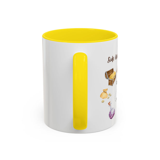 'Side Quest Queen' Accent Coffee Mug
