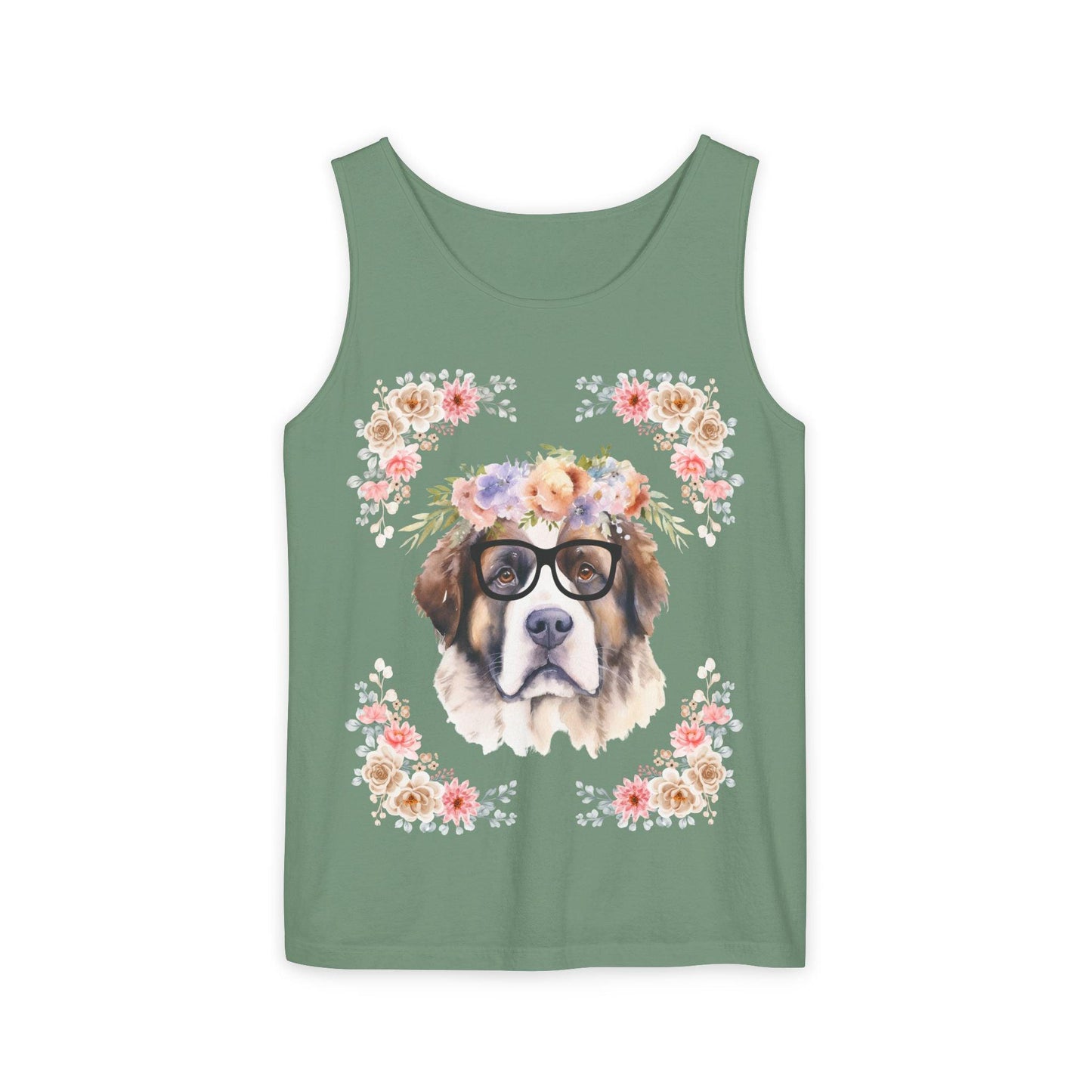 Geeky Goddess Saint Bernard Unisex Tank Top