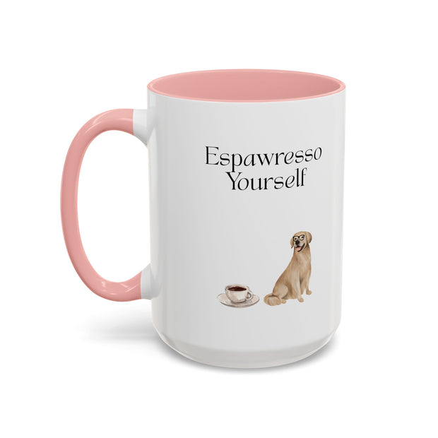 'Espawresso Yourself' Golden Retriever Accent Coffee Mug