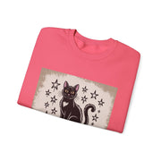 Cat and Book Lover's Crewneck Sweatshirt