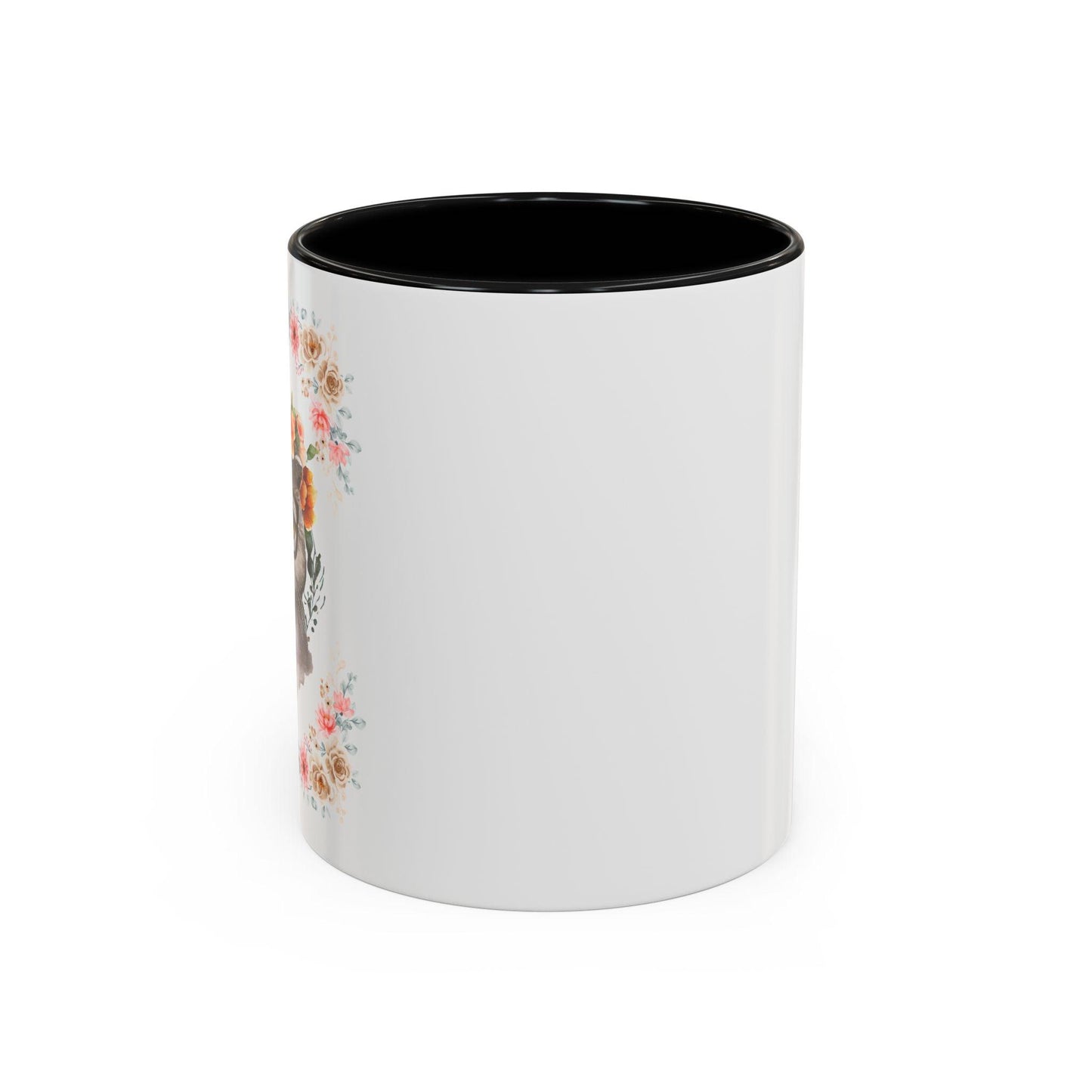 Geeky Goddess Gray Cat Accent Coffee Mug