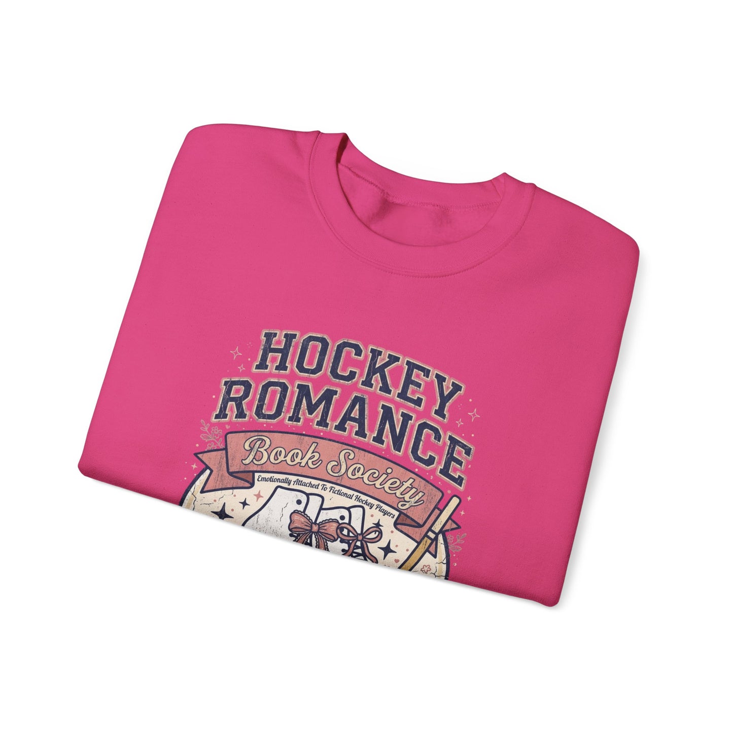 Hockey Romance Sweatshirt, Booktok Hockey Romance Crewneck, Romance Reader Sweatshirt, Cozy Hockey Book Girly Gift