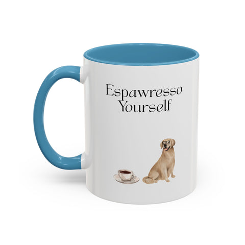 'Espawresso Yourself' Golden Retriever Accent Coffee Mug