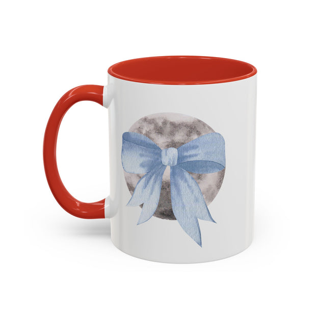 Moon Wrapped In A Bow Accent Coffee Mug