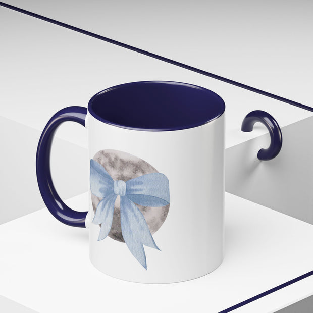 Moon Wrapped In A Bow Accent Coffee Mug